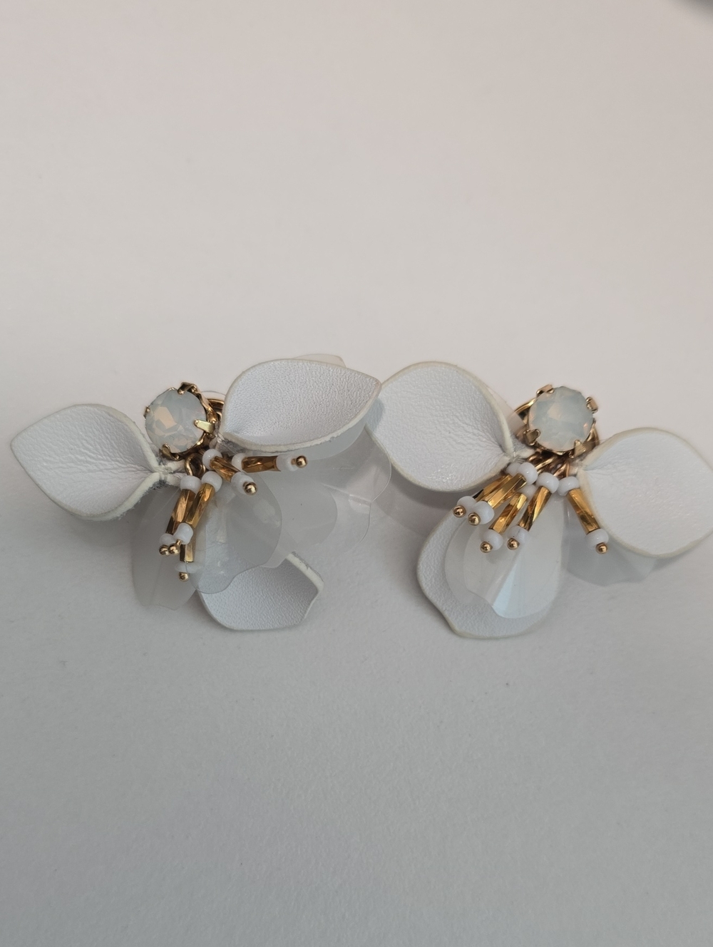 Kate Spade White Floral Statement Earrings - Women Jewelry